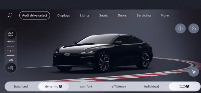 Система выбора режимов движения Audi drive select assistant.