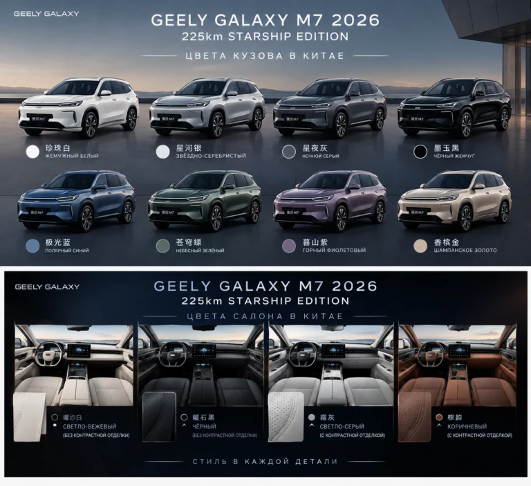 Geely Galaxy M7 2026 225km Starship Edition